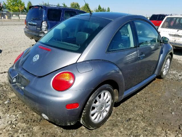 3VWCK31C65M412684 - 2005 VOLKSWAGEN NEW BEETLE ნაცრისფერი ფოტო 4
