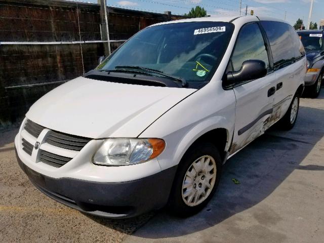 1D4GP21R07B146399 - 2007 DODGE CARAVAN C/ WHITE photo 2