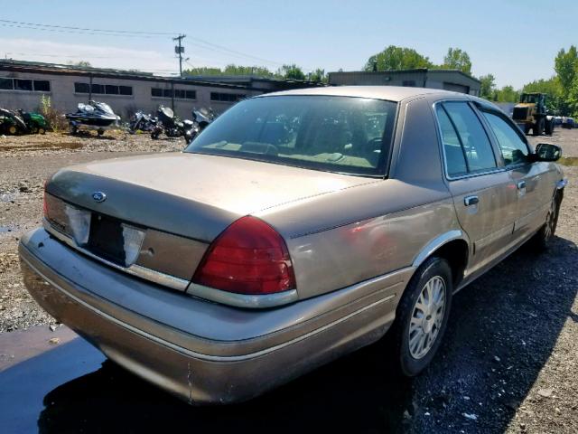 2FAFP74W04X108595 - 2004 FORD CROWN VICT BROWN photo 4