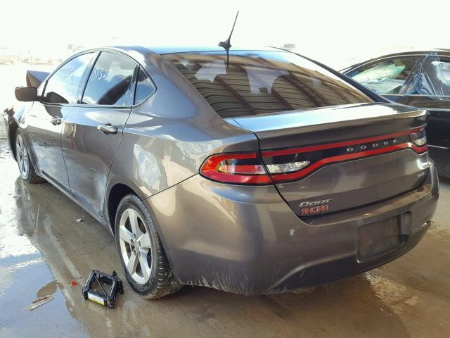 1C3CDFBB8FD179915 - 2015 DODGE DART SXT GRAY photo 3