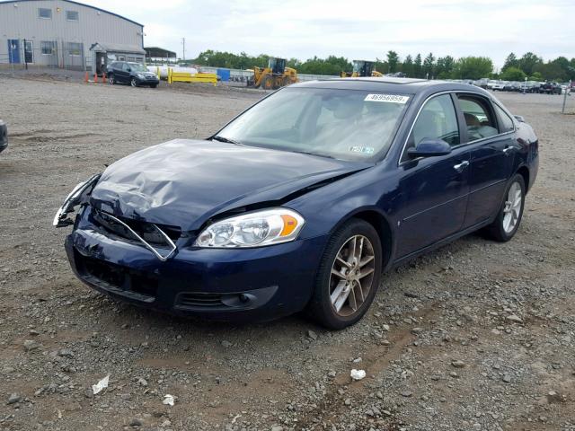 2G1WU583081195262 - 2008 CHEVROLET IMPALA LTZ BLUE photo 2