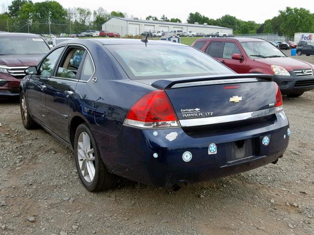 2G1WU583081195262 - 2008 CHEVROLET IMPALA LTZ BLUE photo 3