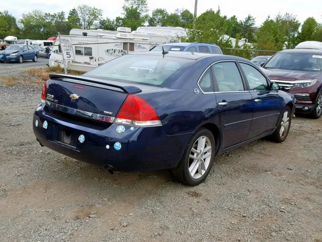 2G1WU583081195262 - 2008 CHEVROLET IMPALA LTZ BLUE photo 4