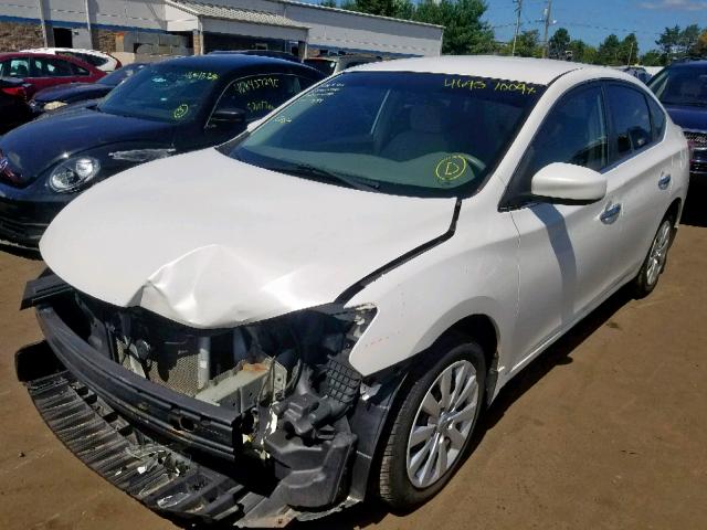 3N1AB7AP4DL797609 - 2013 NISSAN SENTRA SV WHITE photo 2