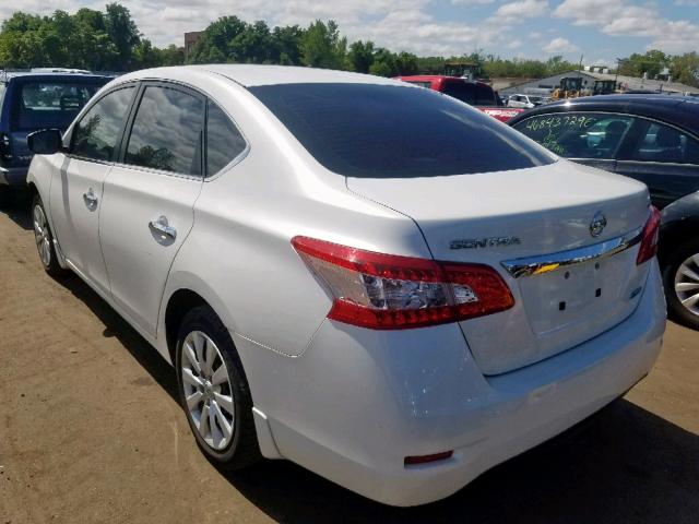 3N1AB7AP4DL797609 - 2013 NISSAN SENTRA SV WHITE photo 3