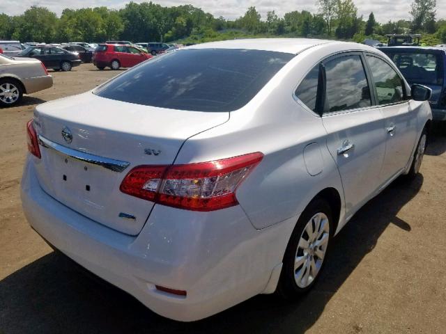 3N1AB7AP4DL797609 - 2013 NISSAN SENTRA SV WHITE photo 4