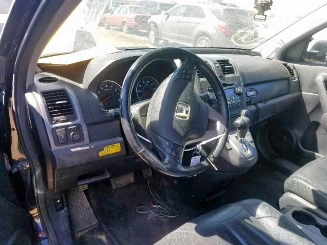 JHLRE48779C003431 - 2009 HONDA CR-V EXL BLACK photo 9