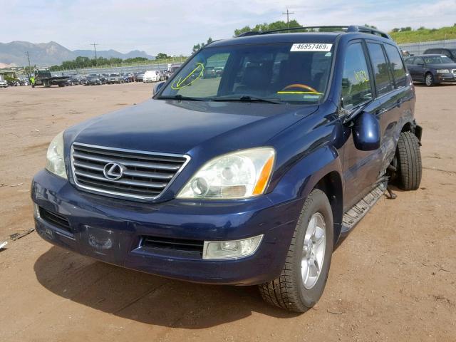 JTJBT20X470134350 - 2007 LEXUS GX 470 BLUE photo 2