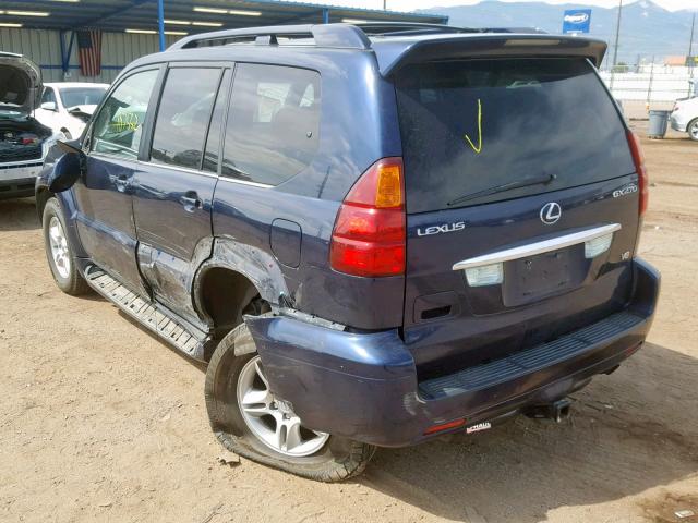 JTJBT20X470134350 - 2007 LEXUS GX 470 BLUE photo 3