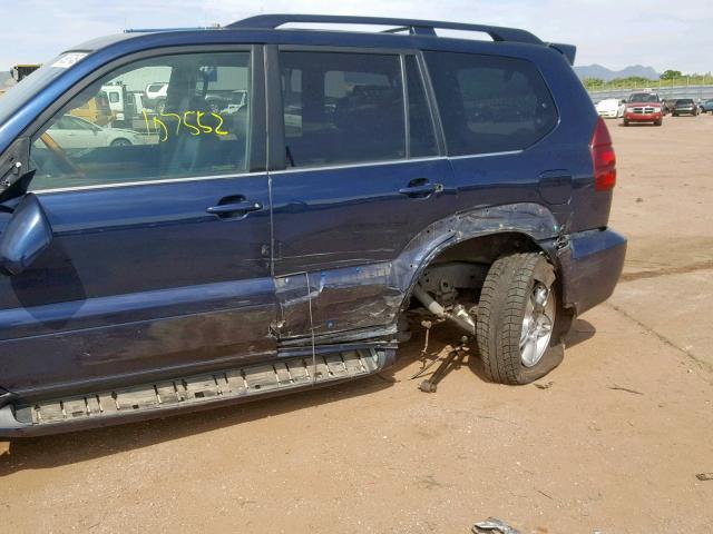 JTJBT20X470134350 - 2007 LEXUS GX 470 BLUE photo 9