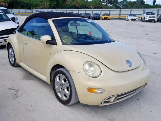 3VWCK21Y83M317577 - 2003 VOLKSWAGEN NEW BEETLE Creme Foto 1