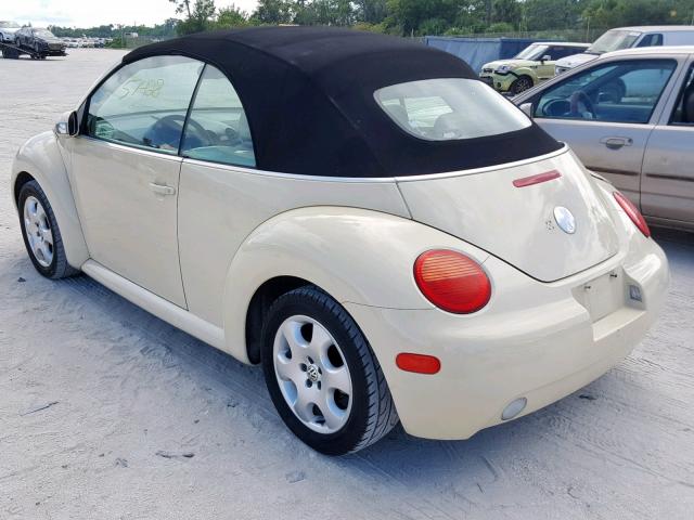 3VWCK21Y83M317577 - 2003 VOLKSWAGEN NEW BEETLE Creme Foto 3