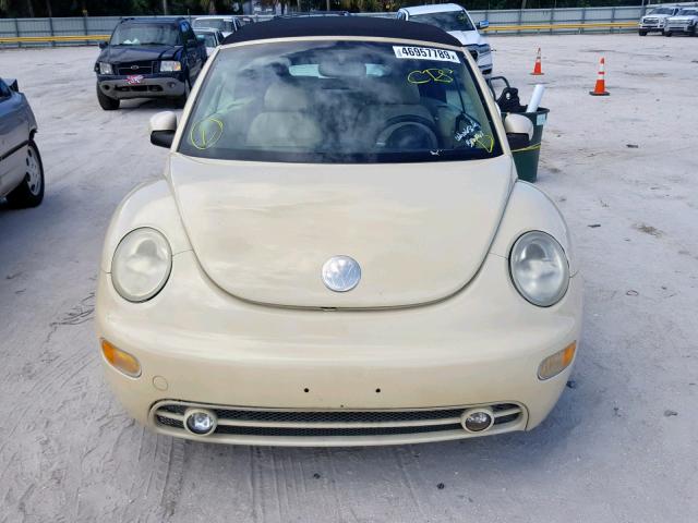 3VWCK21Y83M317577 - 2003 VOLKSWAGEN NEW BEETLE Creme Foto 9
