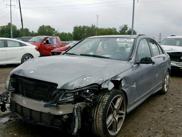 WDDGF4HBXCA605786 - 2012 MERCEDES-BENZ C 250 SILVER photo 2