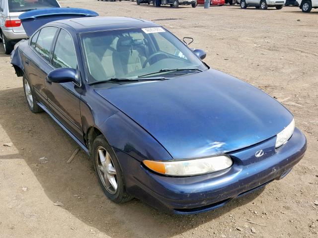 1G3NL52EXYC341466 - 2000 OLDSMOBILE ALERO GL BLUE photo 1