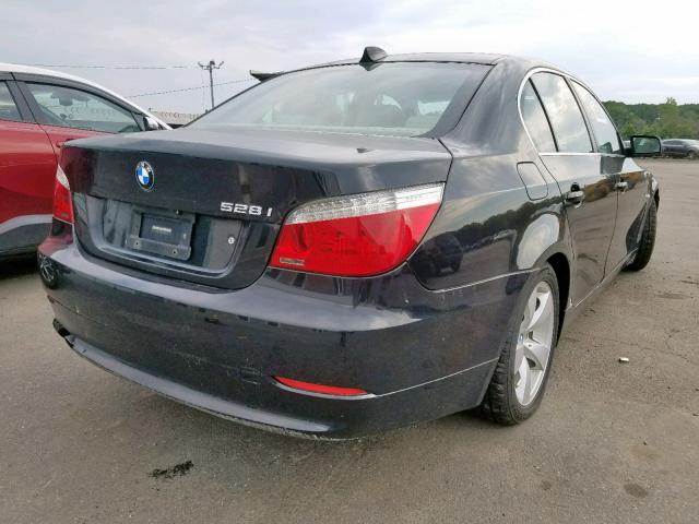 WBANU53598CT12355 - 2008 BMW 528 I BLACK photo 4