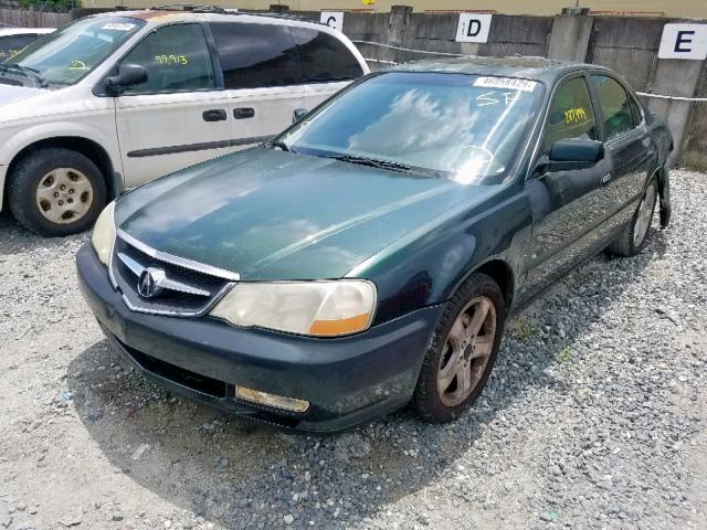 19UUA56832A027541 - 2002 ACURA 3.2TL TYPE GREEN photo 2