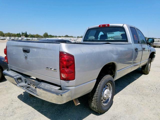3D7KS28D47G803962 - 2007 DODGE RAM 2500 S Արծաթագույն լուսանկար 4
