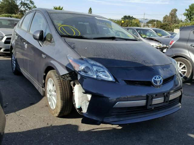 JTDKN3DP9C3007180 - 2012 TOYOTA PRIUS PLUG CHARCOAL photo 1