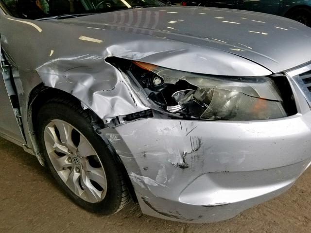 1HGCP26889A023018 - 2009 HONDA ACCORD EXL SILVER photo 9