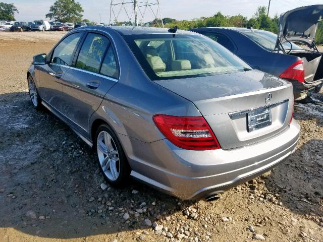 WDDGF4HB9CR238719 - 2012 MERCEDES-BENZ C 250 GRAY photo 3