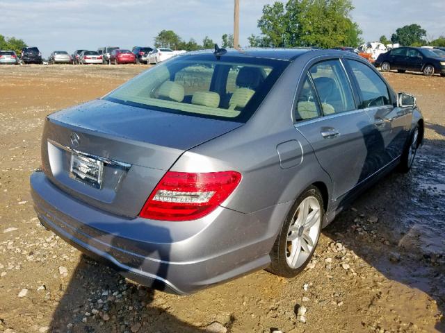 WDDGF4HB9CR238719 - 2012 MERCEDES-BENZ C 250 GRAY photo 4