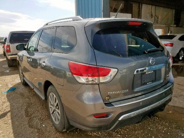 5N1AR2MM5FC712574 - 2015 NISSAN PATHFINDER GRAY photo 3