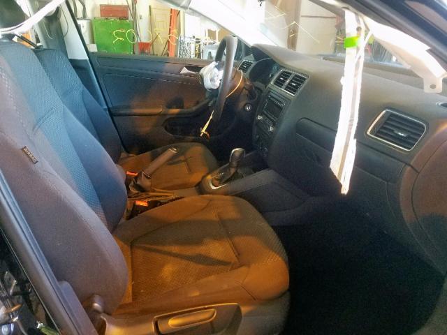 3VW2K7AJ3EM385798 - 2014 VOLKSWAGEN JETTA BASE BLACK photo 5