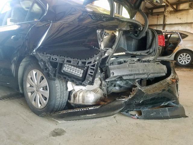 3VW2K7AJ3EM385798 - 2014 VOLKSWAGEN JETTA BASE BLACK photo 9
