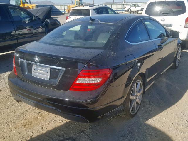 WDDGJ4HB0CF751177 - 2012 MERCEDES-BENZ C 250 BLACK photo 4