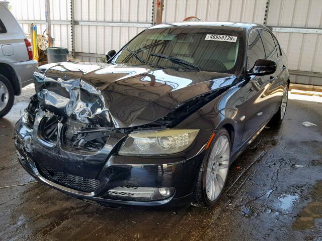 WBAPN7C58AA778250 - 2010 BMW 335 D BLACK photo 2