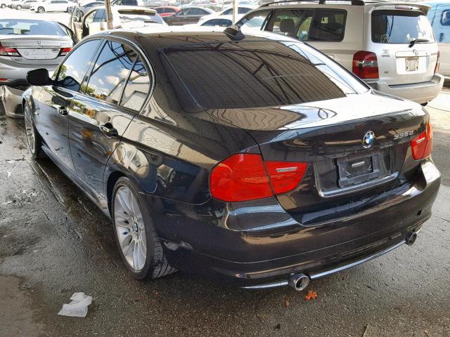 WBAPN7C58AA778250 - 2010 BMW 335 D BLACK photo 3