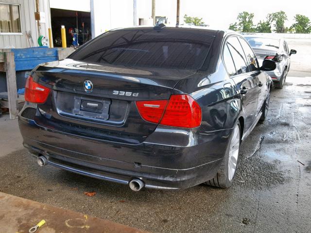WBAPN7C58AA778250 - 2010 BMW 335 D BLACK photo 4