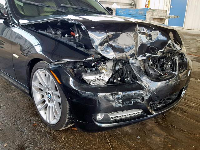 WBAPN7C58AA778250 - 2010 BMW 335 D BLACK photo 9