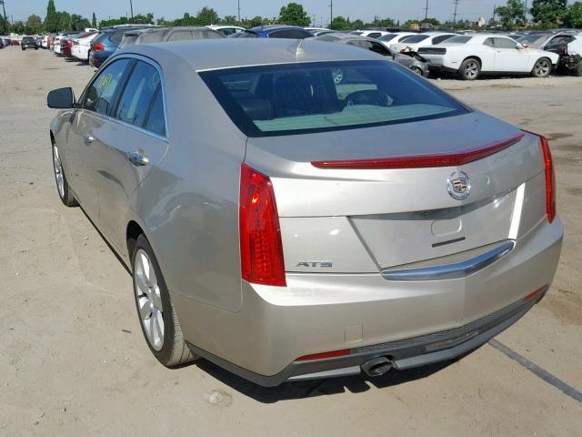 1G6AA5RAXD0171051 - 2013 CADILLAC ATS GOLD photo 3