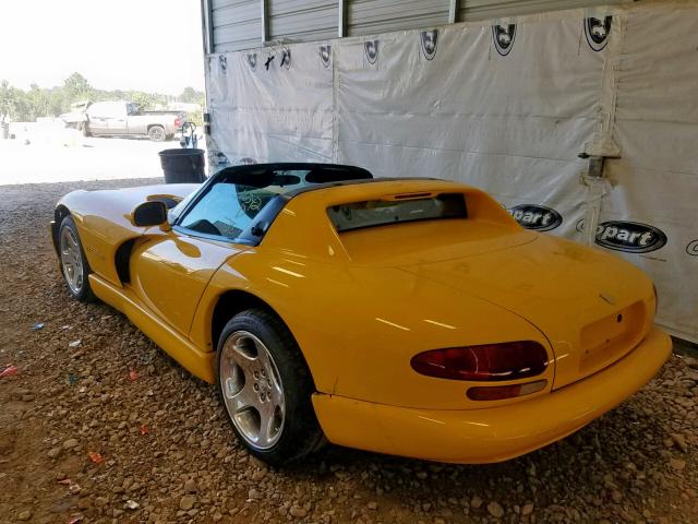 1B3ER65E41V703125 - 2001 DODGE VIPER RT-1 YELLOW photo 3