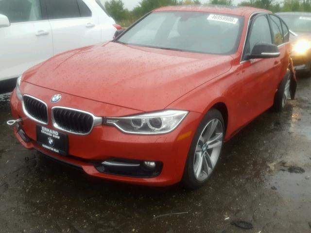 WBA3D5C51FK290426 - 2015 BMW 328 D RED photo 2