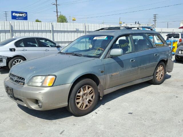 4S3BH806537659286 - 2003 SUBARU LEGACY OUT GREEN photo 2