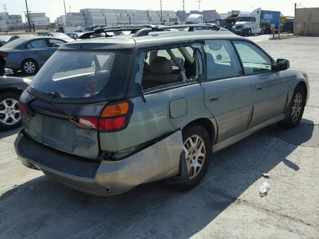 4S3BH806537659286 - 2003 SUBARU LEGACY OUT GREEN photo 4