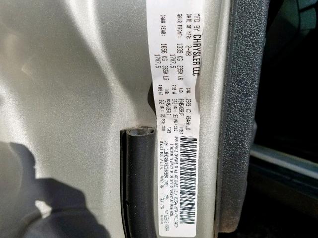 1J8HG48K48C200894 - 2008 JEEP COMMANDER 银色 照片 10