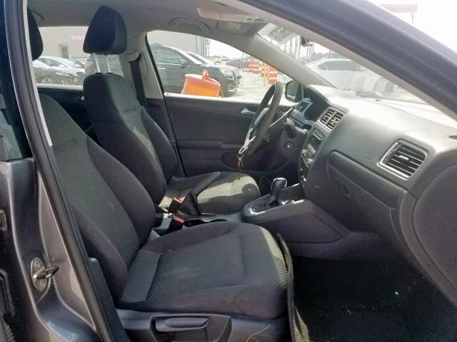 3VW2K7AJ9CM393837 - 2012 VOLKSWAGEN JETTA BASE SILVER photo 5