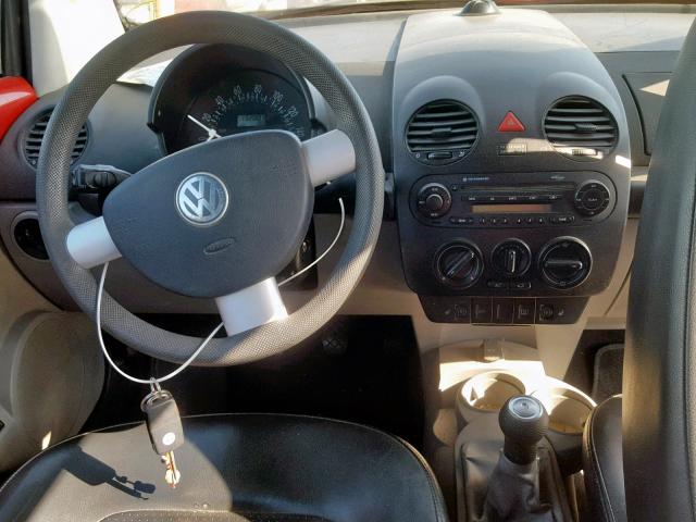 3VWCM31Y05M365822 - 2005 VOLKSWAGEN NEW BEETLE Qırmızı foto 9