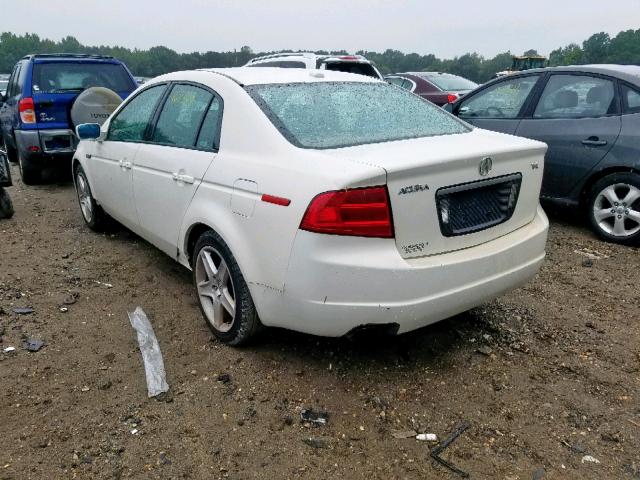 19UUA66266A022938 - 2006 ACURA 3.2TL WHITE photo 3