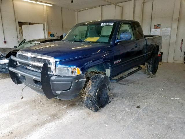 3B7KF23621G209269 - 2001 DODGE RAM 2500 BLUE photo 2