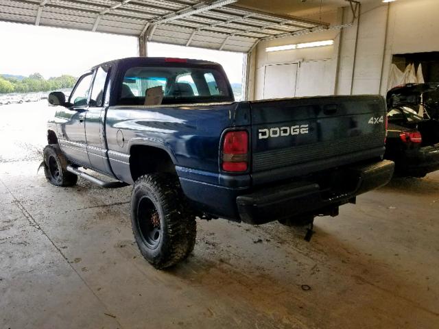 3B7KF23621G209269 - 2001 DODGE RAM 2500 BLUE photo 3