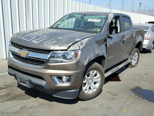 1GCGSCE34G1306796 - 2016 CHEVROLET COLORADO L GRAY photo 2