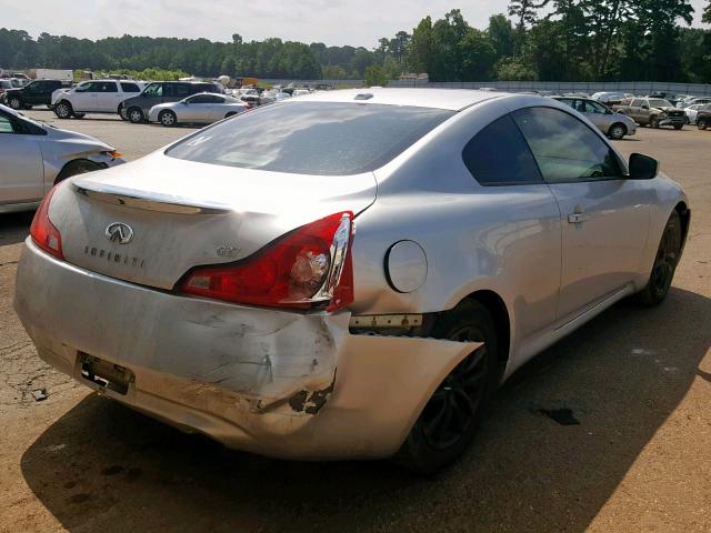 JNKCV64E58M126610 - 2008 INFINITI G37 BASE SILVER photo 4