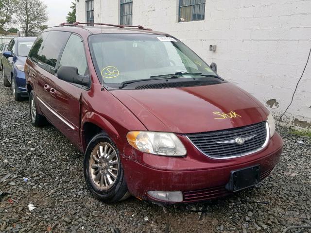 2C8GT64LX3R160683 - 2003 CHRYSLER TOWN & COU RED photo 1