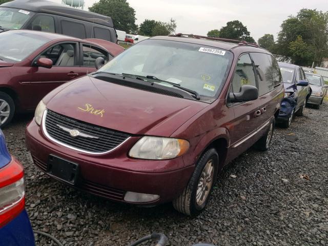 2C8GT64LX3R160683 - 2003 CHRYSLER TOWN & COU RED photo 2