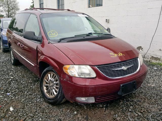 2C8GT64LX3R160683 - 2003 CHRYSLER TOWN & COU RED photo 9